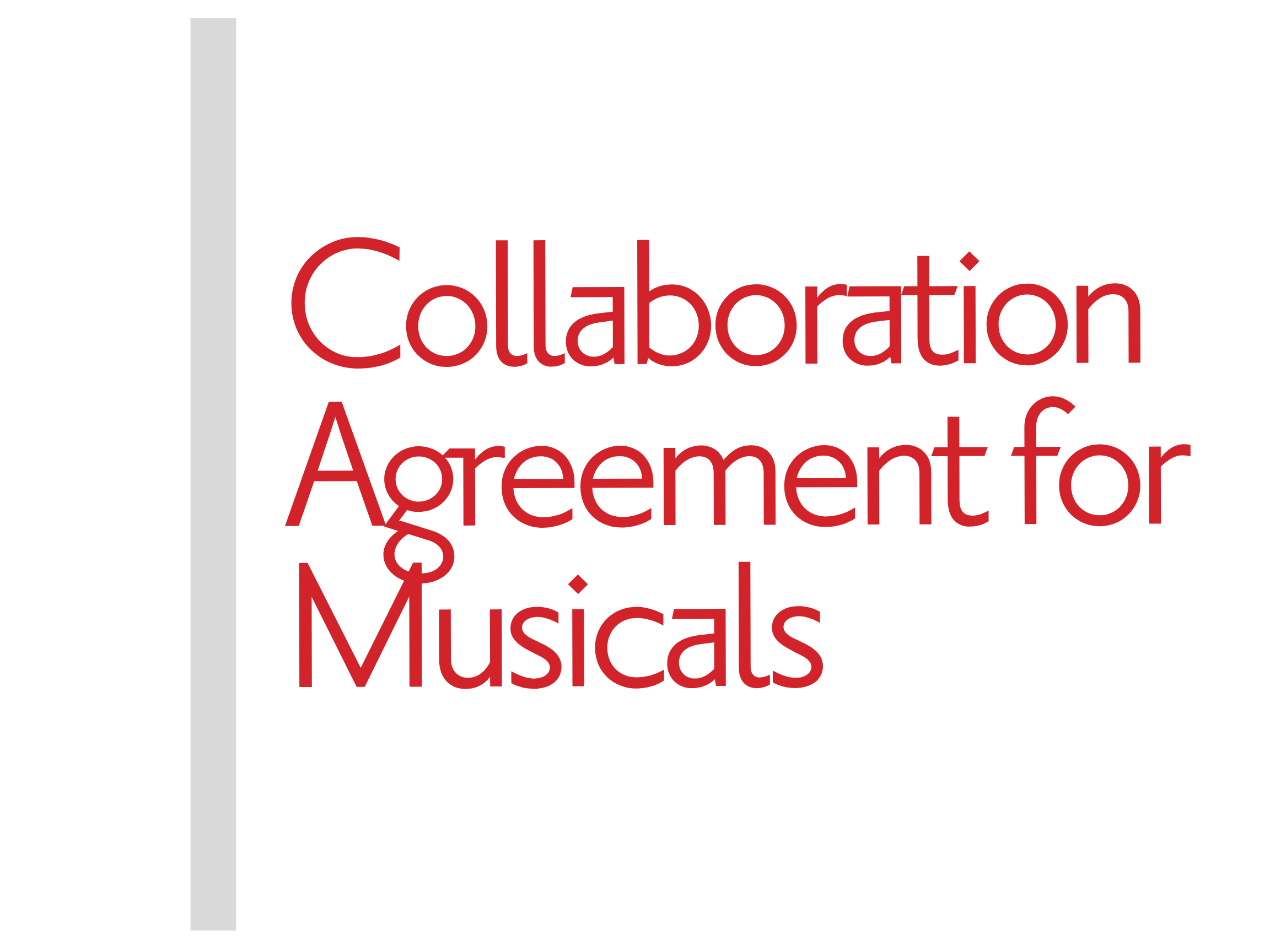 Collaboration Agreement for Musicals